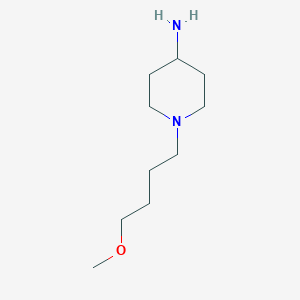 molecular formula C10H22N2O B13243052 1-(4-Methoxybutyl)piperidin-4-amine 