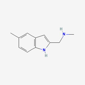 molecular formula C11H14N2 B1324308 N-Methyl-1-(5-methyl-1H-indol-2-YL)-methanamine CAS No. 883538-47-4