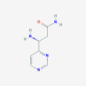 (3R)-3-amino-3-(pyrimidin-4-yl)propanamide