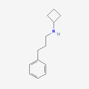 molecular formula C13H19N B13243130 N-(3-phenylpropyl)cyclobutanamine 