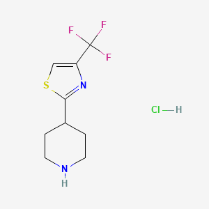 4-[4-(Trifluoromethyl)-1,3-thiazol-2-yl]piperidine hydrochloride