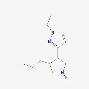 1-Ethyl-3-(4-propylpyrrolidin-3-yl)-1H-pyrazole