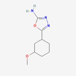 5-(3-Methoxycyclohexyl)-1,3,4-oxadiazol-2-amine