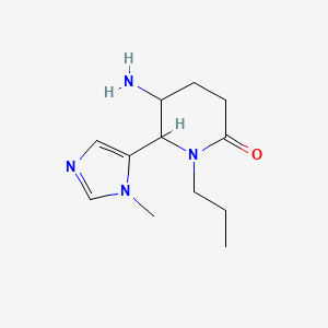 5-amino-6-(1-methyl-1H-imidazol-5-yl)-1-propylpiperidin-2-one