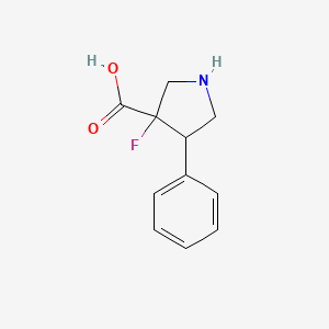 3-Fluoro-4-phenylpyrrolidine-3-carboxylic acid