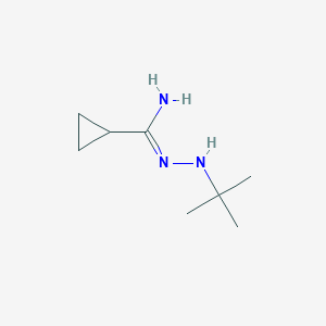 N-(tert-butylamino)cyclopropanecarboximidamide