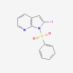 B1324322 2-iodo-1-(phenylsulfonyl)-1H-pyrrolo[2,3-b]pyridine CAS No. 282734-63-8