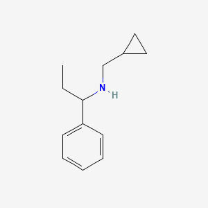 molecular formula C13H19N B13243220 (Cyclopropylmethyl)(1-phenylpropyl)amine 