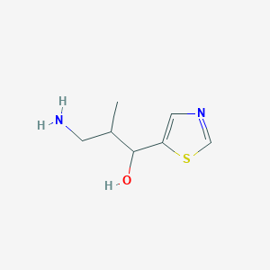 3-Amino-2-methyl-1-(1,3-thiazol-5-yl)propan-1-ol