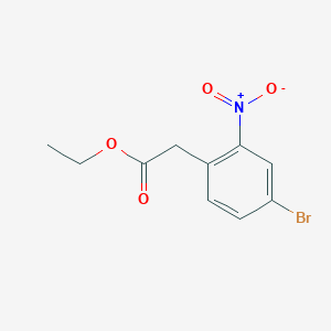 molecular formula C10H10BrNO4 B1324325 乙酸2-(4-溴-2-硝基苯基)酯 CAS No. 199328-35-3