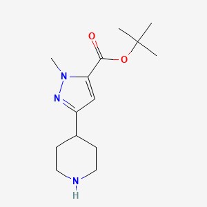 tert-Butyl 1-methyl-3-(piperidin-4-yl)-1H-pyrazole-5-carboxylate