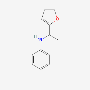 N-[1-(furan-2-yl)ethyl]-4-methylaniline