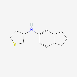 N-(2,3-dihydro-1H-inden-5-yl)thiolan-3-amine