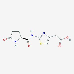 (2-[(5-Oxoprolyl)amino]-1,3-thiazol-4-YL)aceticacid