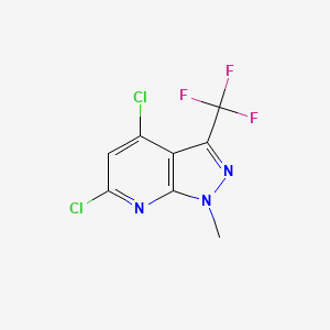 4,6-Dichloro-1-methyl-3-(trifluoromethyl)-1H-pyrazolo[3,4-b]pyridine