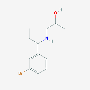 1-{[1-(3-Bromophenyl)propyl]amino}propan-2-ol