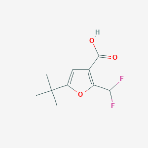 5-tert-Butyl-2-(difluoromethyl)furan-3-carboxylic acid