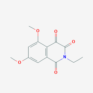 molecular formula C13H13NO5 B1324335 2-乙基-5,7-二甲氧基异喹啉-1,3,4(2H)-三酮 CAS No. 161426-82-0