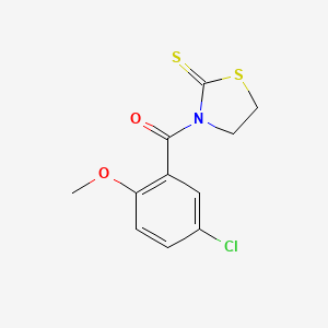 3-(5-Chloro-2-methoxybenzoyl)-1,3-thiazolidine-2-thione