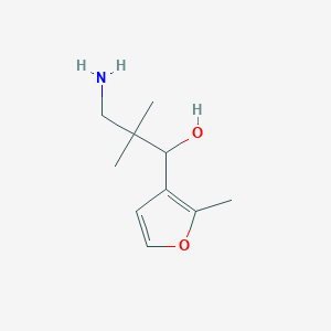 3-Amino-2,2-dimethyl-1-(2-methylfuran-3-yl)propan-1-ol