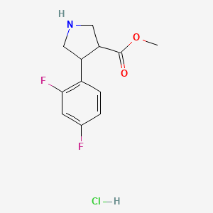 Methyl 4-(2,4-difluorophenyl)pyrrolidine-3-carboxylate hydrochloride