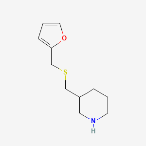 3-(((Furan-2-ylmethyl)thio)methyl)piperidine