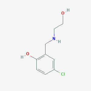 4-Chloro-2-{[(2-hydroxyethyl)amino]methyl}phenol