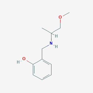 molecular formula C11H17NO2 B13243403 2-{[(1-Methoxypropan-2-YL)amino]methyl}phenol 