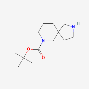 molecular formula C13H24N2O2 B1324343 叔丁基 2,7-二氮杂螺[4.5]癸烷-7-羧酸酯 CAS No. 236406-61-4