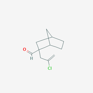 2-(2-Chloroprop-2-EN-1-YL)bicyclo[2.2.1]heptane-2-carbaldehyde