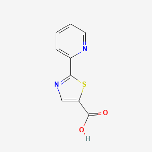 molecular formula C9H6N2O2S B1324346 2-(吡啶-2-基)-1,3-噻唑-5-羧酸 CAS No. 886370-83-8