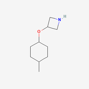 molecular formula C10H19NO B13243464 3-[(4-Methylcyclohexyl)oxy]azetidine 