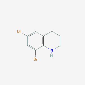 molecular formula C9H9Br2N B1324348 6,8-二溴-1,2,3,4-四氢喹啉 CAS No. 190843-73-3