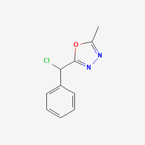 2-[Chloro(phenyl)methyl]-5-methyl-1,3,4-oxadiazole