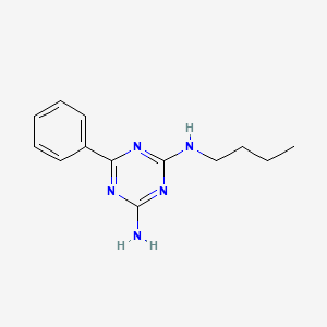 molecular formula C13H17N5 B1324353 N-butyl-6-phenyl-1,3,5-triazine-2,4-diamine CAS No. 17654-52-3