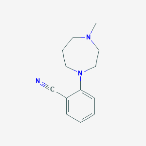 molecular formula C13H17N3 B1324354 2-(4-甲基-1,4-二氮杂环-1-基)苯甲腈 CAS No. 204078-93-3