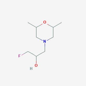 1-(2,6-Dimethylmorpholin-4-yl)-3-fluoropropan-2-ol