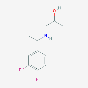 1-{[1-(3,4-Difluorophenyl)ethyl]amino}propan-2-ol