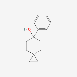 molecular formula C14H18O B13243615 6-Phenylspiro[2.5]octan-6-ol 