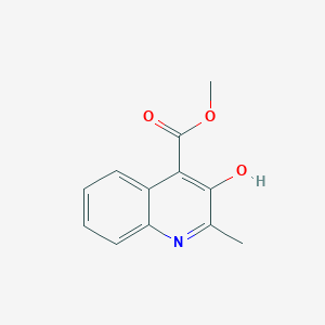 molecular formula C12H11NO3 B1324364 3-羟基-2-甲基喹啉-4-甲酸甲酯 CAS No. 104179-54-6