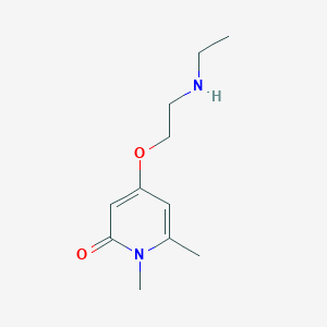 molecular formula C11H18N2O2 B13243648 4-[2-(Ethylamino)ethoxy]-1,6-dimethyl-1,2-dihydropyridin-2-one 