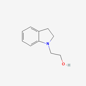molecular formula C10H13NO B1324366 1H-吲哚-1-乙醇，2,3-二氢- CAS No. 90874-78-5