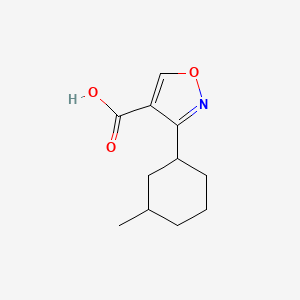 3-(3-Methylcyclohexyl)-1,2-oxazole-4-carboxylic acid