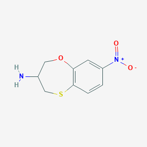 8-Nitro-3,4-dihydro-2H-1,5-benzoxathiepin-3-amine