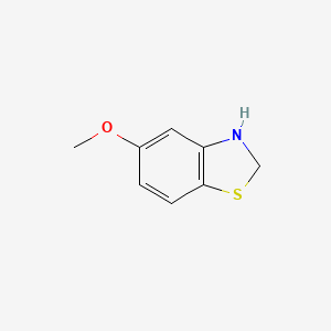 molecular formula C8H9NOS B13243680 5-Methoxy-2,3-dihydro-1,3-benzothiazole 