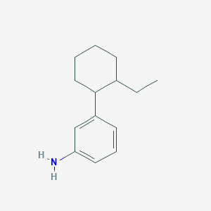 molecular formula C14H21N B13243720 3-(2-Ethylcyclohexyl)aniline 