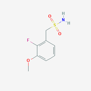 molecular formula C8H10FNO3S B13243751 (2-Fluoro-3-methoxyphenyl)methanesulfonamide 