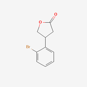 molecular formula C10H9BrO2 B13243756 4-(2-Bromophenyl)oxolan-2-one 