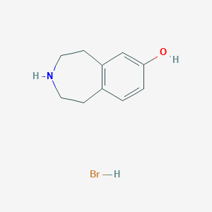 molecular formula C10H14BrNO B1324376 2,3,4,5-tetrahydro-1H-3-benzazepin-7-ol hydrobromide CAS No. 36132-99-7