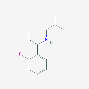 molecular formula C13H20FN B13243806 [1-(2-Fluorophenyl)propyl](2-methylpropyl)amine 